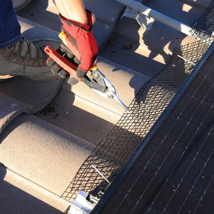 Solar panel mesh guard project Solar panel mesh guard project